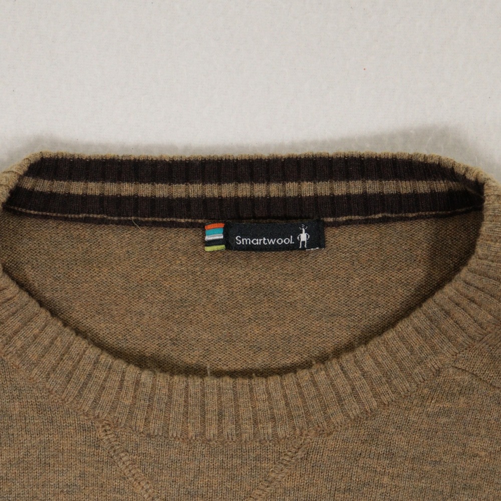 Smartwool Sparwood Sweater Pullover Crewneck Merino Wool Blend Brown Men XL EUC - Picture 5 of 8
